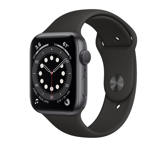 Apple Watch Series 6 GPS - 40mm vesmírně šedý hliník s černým sportovním řemínkem
