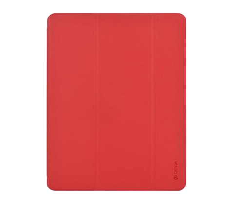 Devia kožený obal pro iPad Air 2019 s držákem pro Apple Pencil, červený