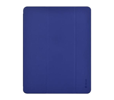 Devia kožený obal pro iPad Mini 2019 s držákem pro Apple Pencil, modrý