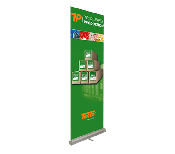 Tecco Production Roll-Up Display + 1 role 106,7 cm x 5 m